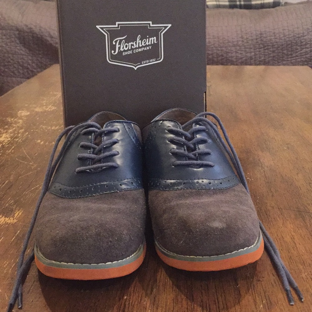 Navy blue shoes